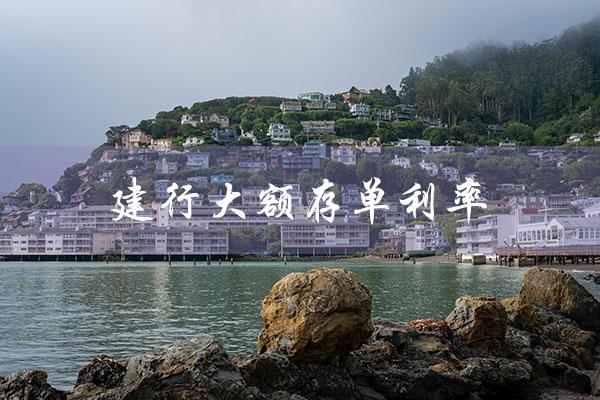 建行大额存单利率（2023建行大额存单利率）
