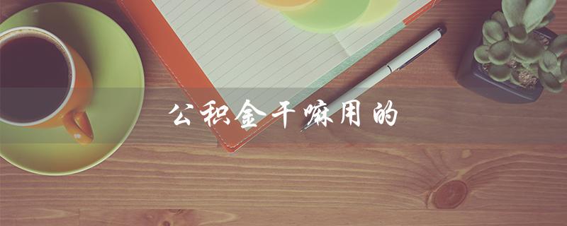 公积金干嘛用的（公积金用途及使用方法）