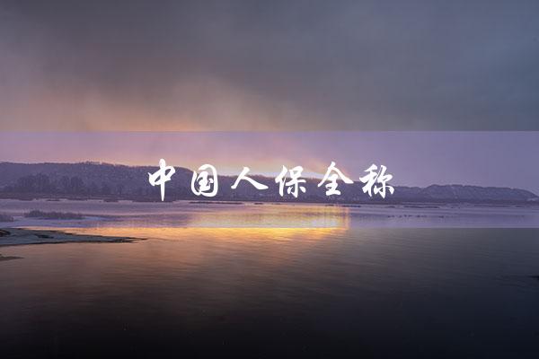 中国人保全称（中国人保怎么称呼）