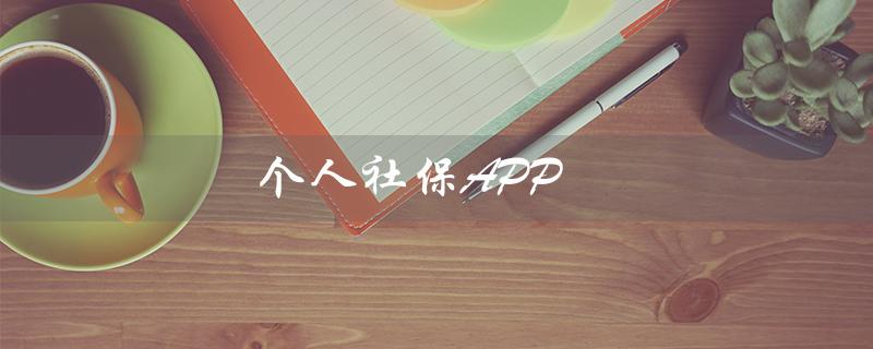 个人社保APP（个人社保app是什么）