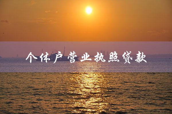 个体户营业执照贷款（个体户营业执照贷款上限是多少）