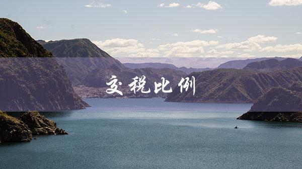 交税比例（2023交税比例如何计算）
