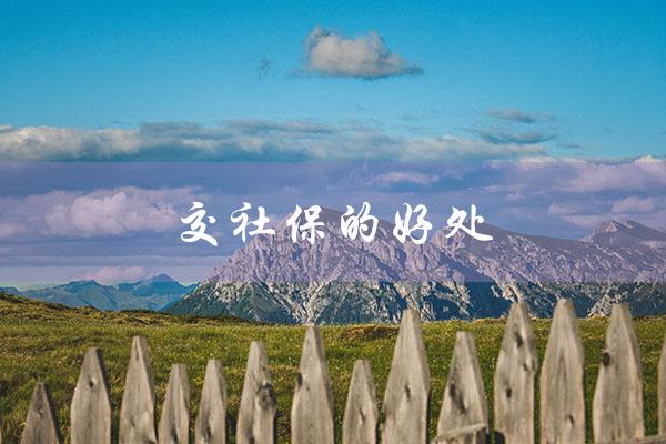 交社保的好处（交社保有哪些好处）