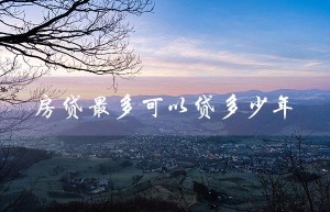 房贷最多可以贷多少年（房贷42岁最多几年）
