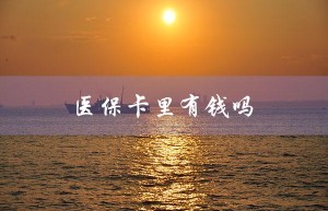 医保卡里有钱吗（医保卡余额查询）