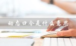 动态口令是什么意思（中国银行动态口令是什么）